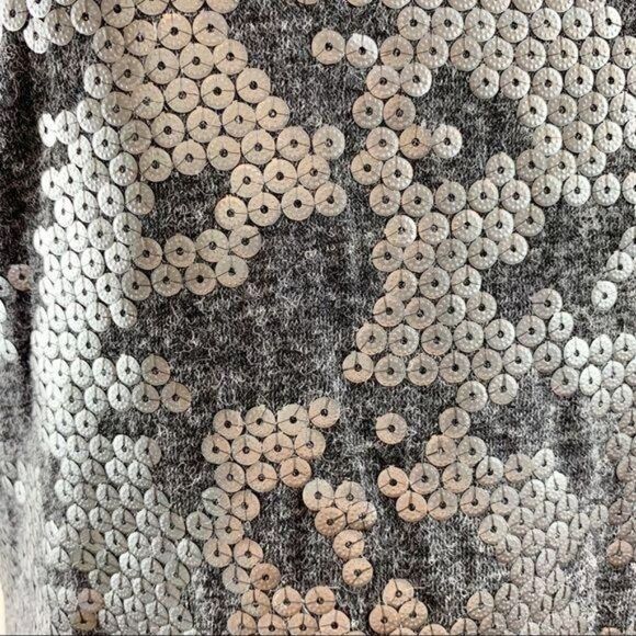 Laundry by Shelli Segal‎ Sequined Camo Gray Sheath Formal Cocktail Dress Sm - Picture 6 of 15